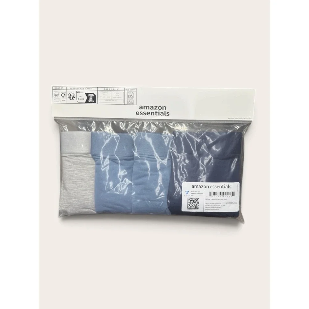 Amazon Essentials Mens Boxer Briefs 5-Pack Blue Mix XL AEMN86455M25-BLUE MIX